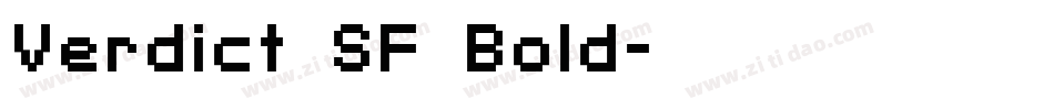 Verdict SF Bold字体转换